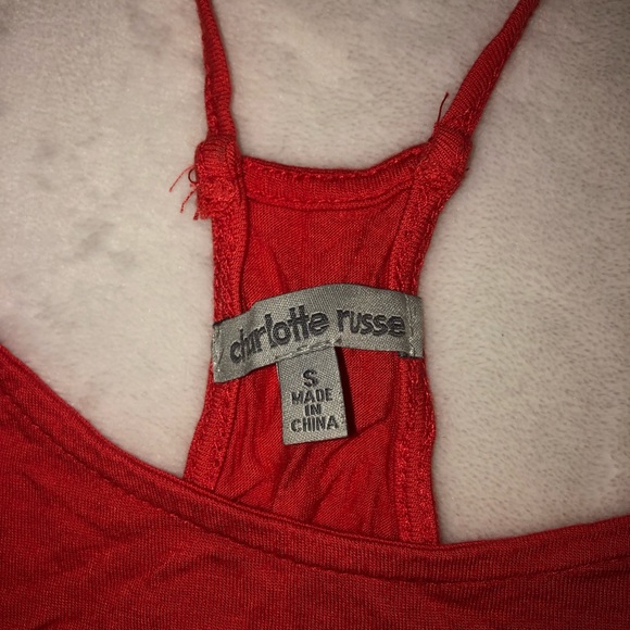 Charlotte Russe Razor Back Tank Top - Picture 3 of 3